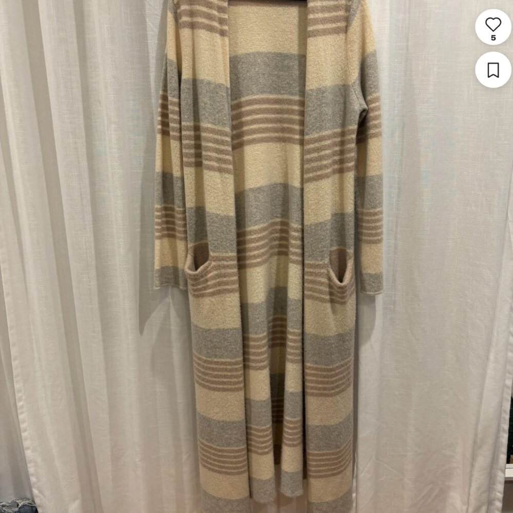 Jenni Kayne Cozy longline striped cardigan